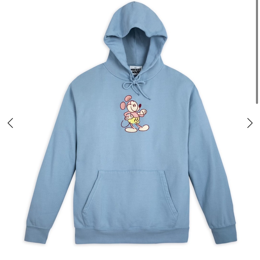 Disney Store Mickey Mouse Genuine Mousewear Blue Hoodie